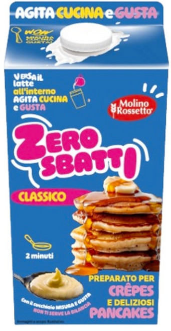 제로 스바티 팬케이크 믹스: 우유만 넣고 흔들어주세요! 6개 - Zero Sbatti pancale shake (x6), 200g