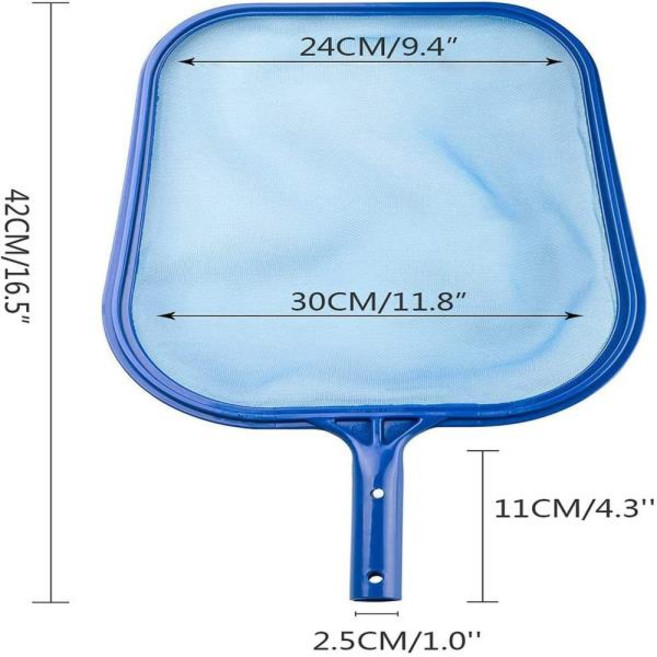 수영장 그물 전문 청소 풀 레이크/미세 메쉬 리프 스키머 레이크 네트 파편 제거, 04 Heavy Rake, Heavy Rake