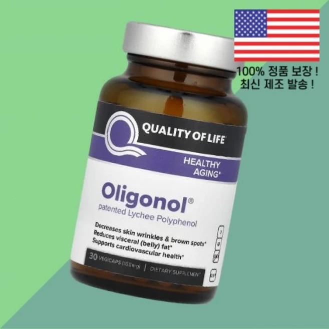 삶의 올리고놀 100mg 식물성 베지캡슐 30정 Quality of Life Oligonol 30 Vegicaps, 삶의 올리고놀 100mg 30 식물성 베지캡슐 Qual, 1개 - 쿠팡