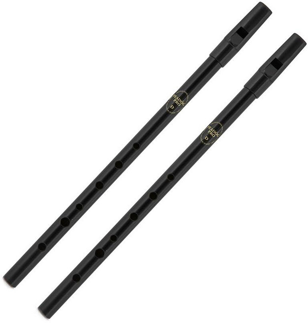 [ 1155664 ] Feadog 황동 전통 아일랜드 블랙 호루라기 키 D 2개 세트 - 아일랜드산 악기 선물