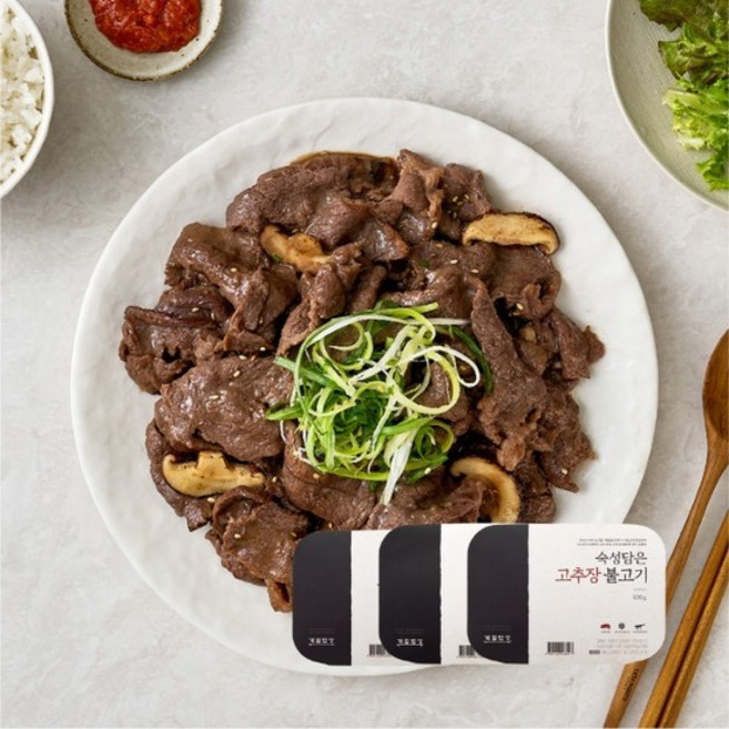[빕스x계절밥상] 소불고기간장불고기고추장불고기 각 1팩 (포장선택), 포장없이(아이스박스포장), 600g