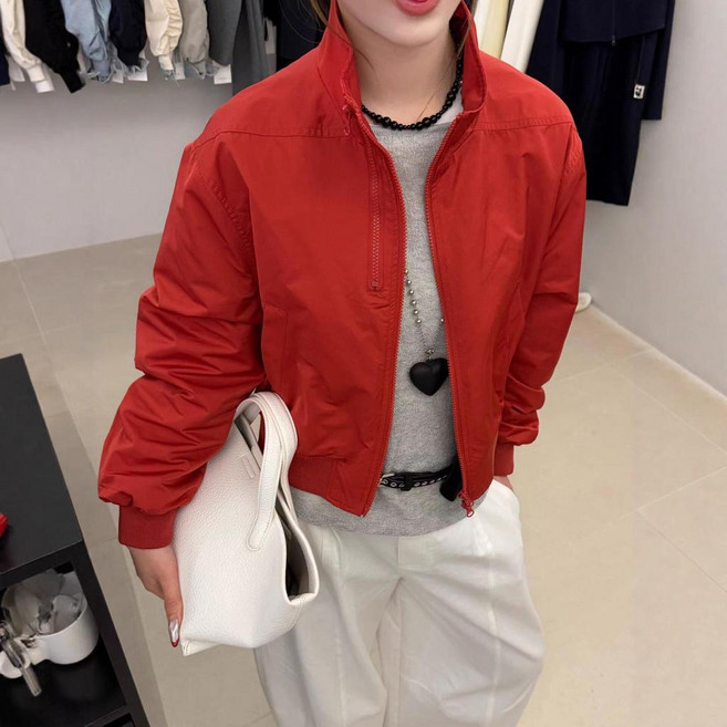 休閒風短款夾克外套女春秋百搭減齡外套