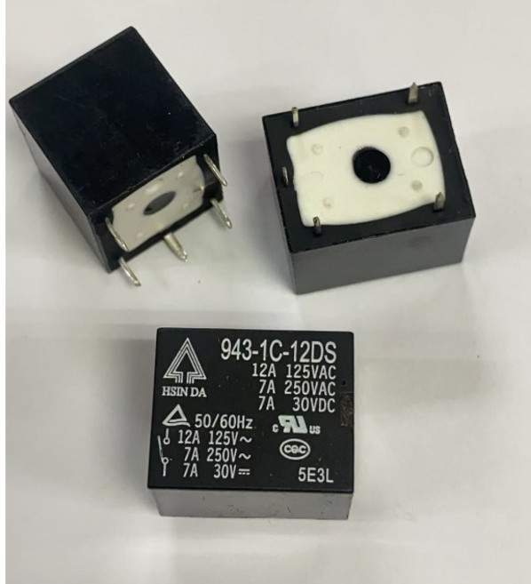 HSIN DA 繼電器 943-1C-12DS 7A 5腳, 1個