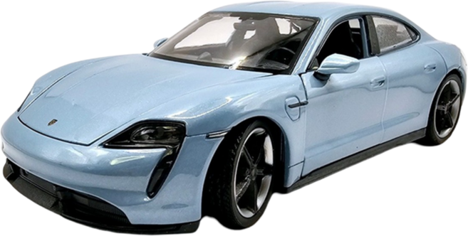 웰리 포르쉐 타이칸 다이캐스트 1:24, 스카이블루, 1개