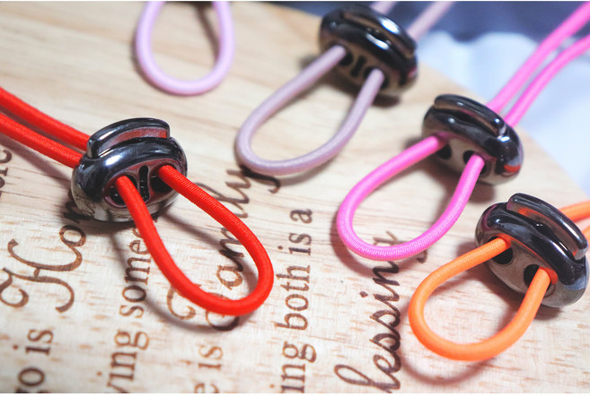 [1SET 5마] 의류부자재 12본 엘라스트링 고무줄 헤어악세사리 재료 머리끈 재료, 51(검정), 1개