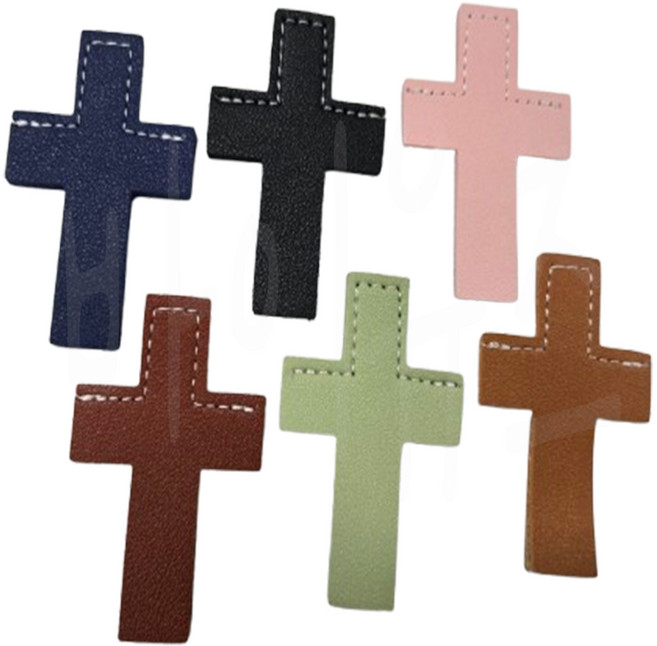 바이유즈 십자가 책갈피 6색상, 1세트, 혼합