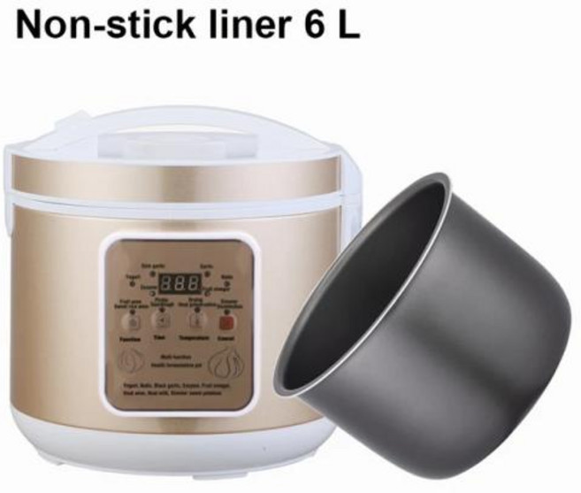 요거트 메이커 요구르트 요플레 제조기 쌀 와인 효소 나토 발효기 검은 마늘 전기 스마트 과일 발효 기계 자동 Zymolysis 냄비 EU 미국, 3.With non-stick liner - UK, 1개