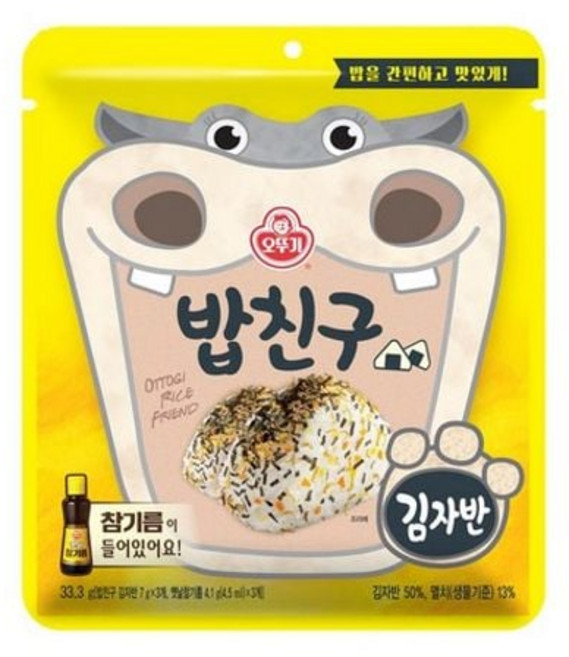 오뚜기 밥친구김자반33.3g eun28138hX, 1g, 1개