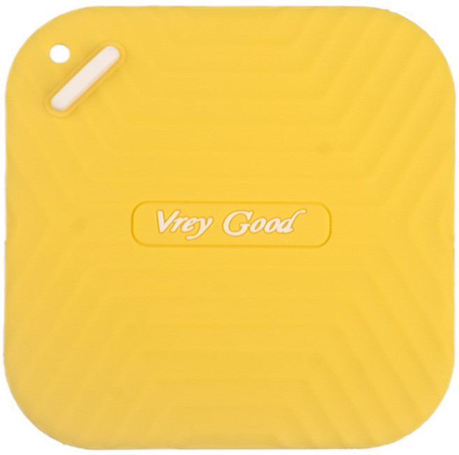 Vrey Good 防臭地漏蓋, 波紋方形【黃色】, 黃色