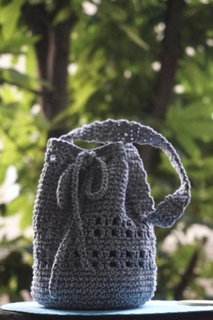 디어마이소울메이트 핸드메이드 여르미백 뜨개가방