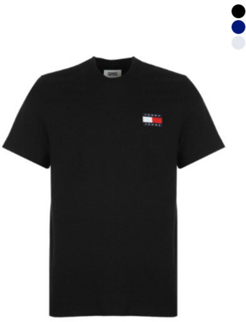 타미힐피거 TOMMY HILFIGER 타미 플래그 로고 반팔 티셔츠 696355