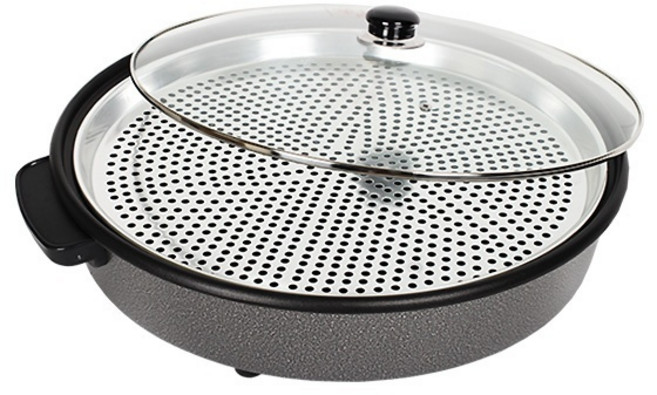 (해마루) 원형 대형 전기팬 찜기 후라이팬 (TC-8100), TC-8100