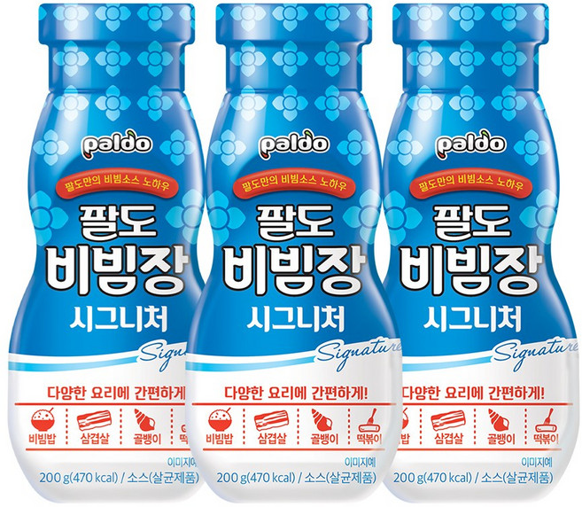팔도 비빔장 시그니처, 200g, 3개