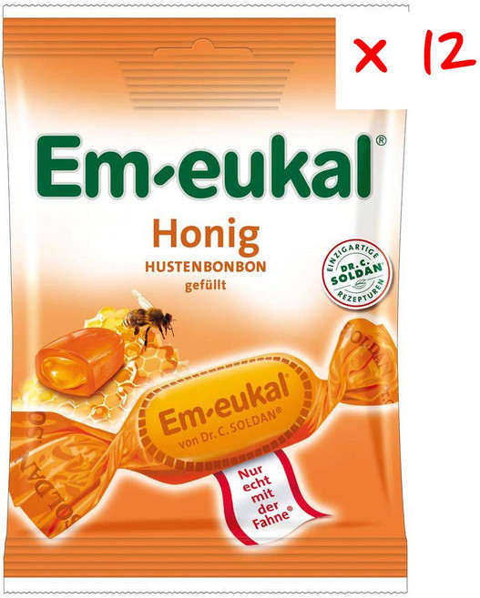 엠오이칼 허니 캔디, 75g, 12개