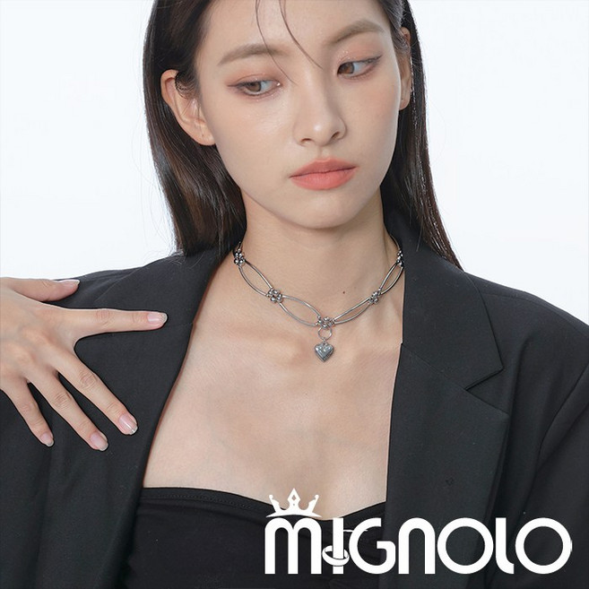 MIGNOLO 鈦鋼項鍊 316L醫療鋼 Y3K個性項鍊 女生百搭項鍊