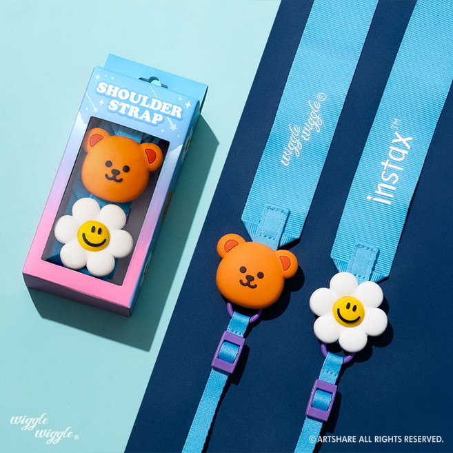 인스탁스 위글위글 스트랩 패키지(숄더 스트랩+선물용 쇼핑백), 1개, 위글위글 스트랩 패키지