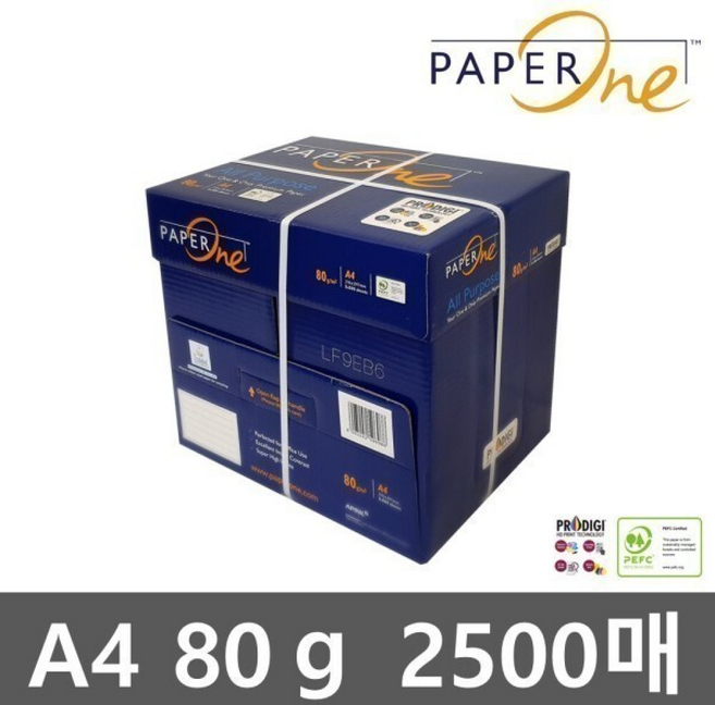 친환경 페이퍼원 A4용지 복사용지, 1개, A4