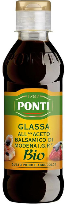 이탈리아 폰티 PONTI 바이오 모데나 글레이즈 발사믹 식초, 2개, 250g