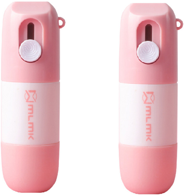 루아르모 택배 송장 지우개 + 커터 2in1 개인정보 보호 지우개 세트, 4개, 핑크