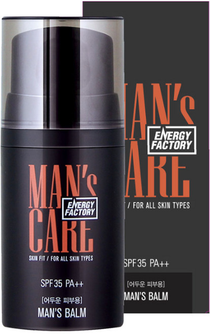 꽃을든남자 에너지팩토리 맨즈밤 50ml SPF35 PA++ 어두운피부용/ 남성용 비비크림, 기타, 1개