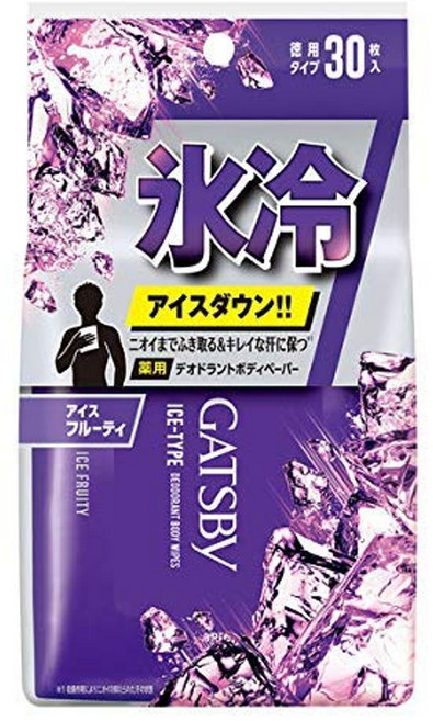 갸스비 GATSBY 아이스 데오드란트 바디 페이퍼 티슈 30매 1개