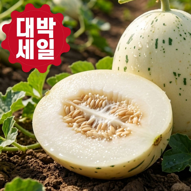 [100개한정]함안 가야 백자메론 초고당도보장, 1박스, 4kg(4과내외)