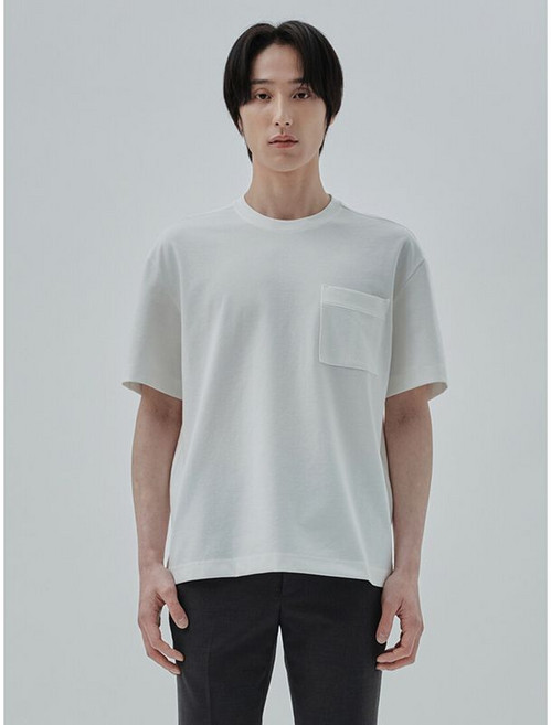 앤드지 남성 라운드 포켓 반팔티_BLF2TR1001