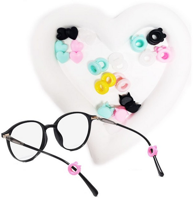 MDC 안경 미끄럼방지링 10개(5쌍) 1세트 /안경흘러내림 방지 착용보조 안경다리고정