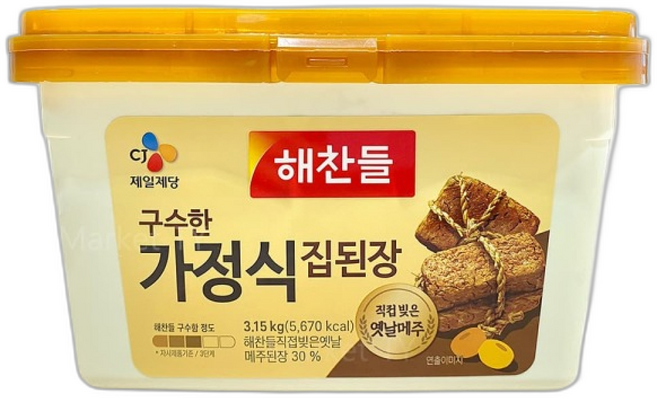 해찬들 구수한 가정식 집된장 맛있는 찌개 양념 대용량 대량, 1개, 3.15kg