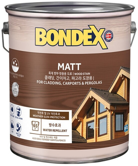 본덱스 방부방충용도료 5리터 목재보호제 자외선차단, S4050-R20B 뉴 딥핑크, 1개