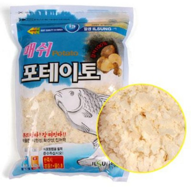 [붕어하늘] (6)일성 매쉬 포테이토/순감자 집어제/유인제/낚시/중층낚시/떡붕어/민물낚시 미끼/떡밥낚시, 1개