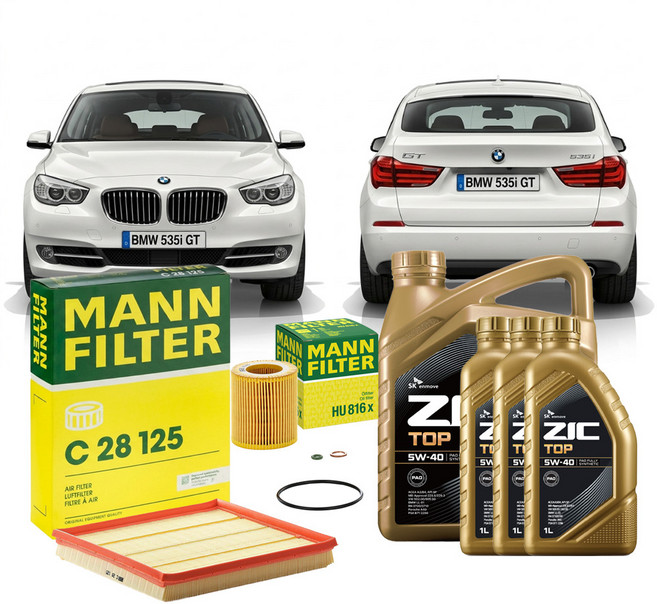 BMW 5시리즈 535i GT 09.10-17.02 F07GT N55B30A 가솔린 엔진오일세트 만필터+지크탑, 차량 정보 확인하였습니다.