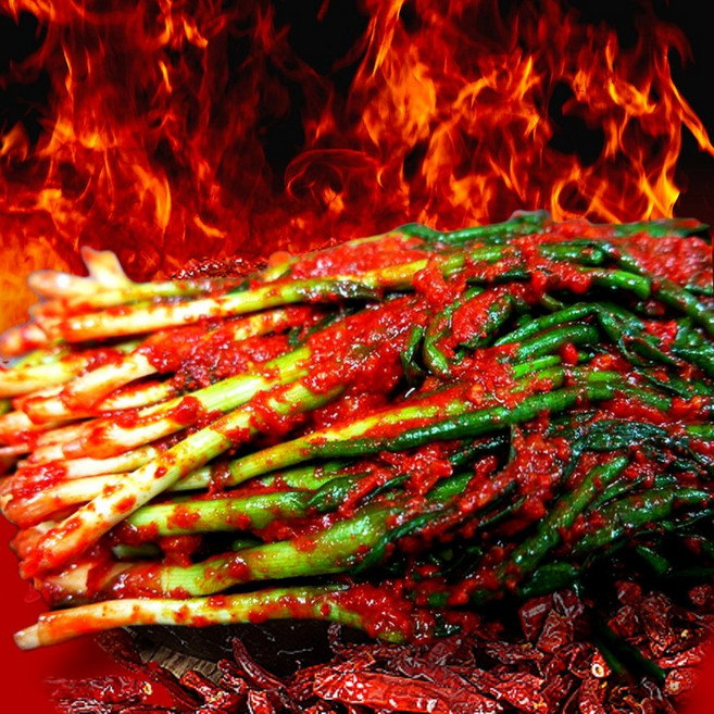 핵폭탄김치 실비파김치 오리지널 매운 맛 1kg, 1개