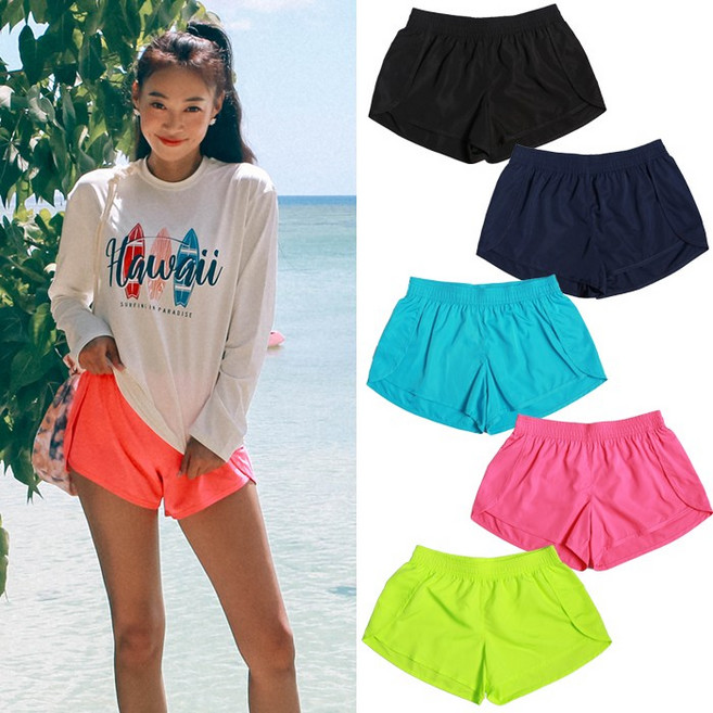 비치팜 여성 보드숏 비치팬츠 경량 옆트임 수영복 바지 LSPP-373