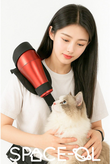 스페이스올 핸즈프리 반려견 드라이기 벨트 양손이 자유로운, 1개