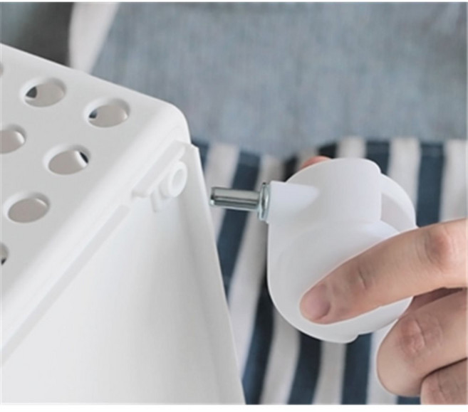 선반 바퀴 4개 세트 트롤리 브레이크 회전 서랍 가구 교체 캐스터, 랜디바스켓 (바퀴만 4개), 1개, 화이트