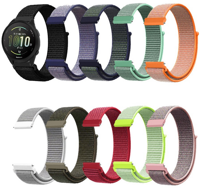 가민 워치 비보액티브 벨크로 시계줄 액티브3 4 5, 16.투톤네이비, 1개