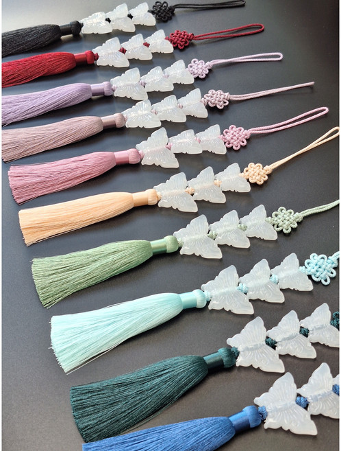 슈슈3단나비한복노리개