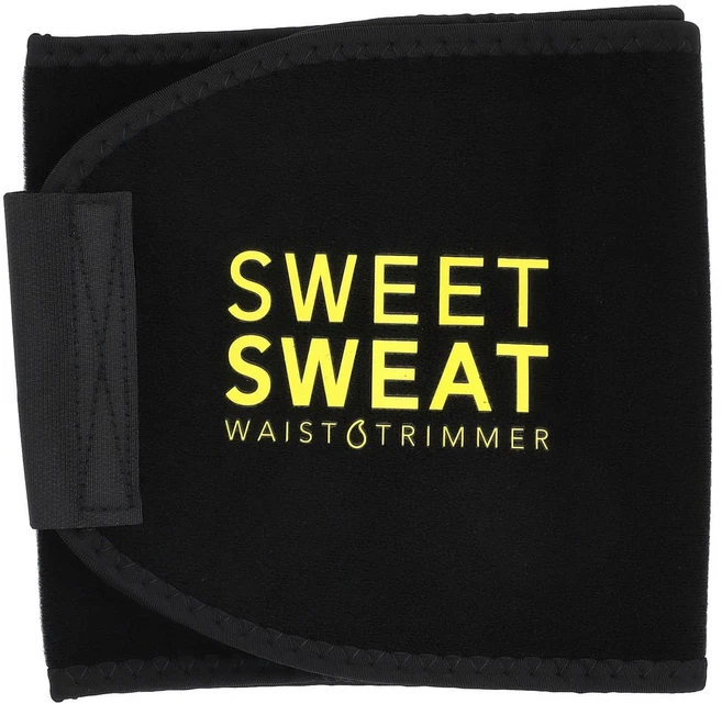 스포츠리서치 Sweet Sweat Waist Trimmer 스몰 블랙 & 옐로우 1 벨트, SRE01085, 1개 - 쿠팡