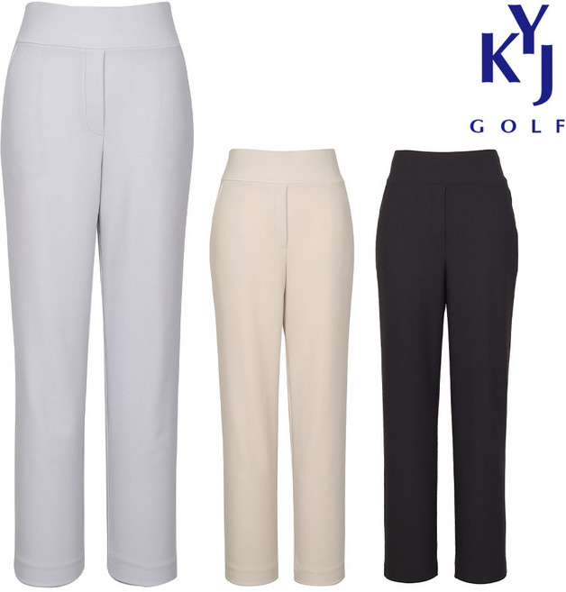 [김영주골프] 여름 여성 뱃살 보정 밴딩팬츠 핏최강 슬림 날씬핏 시원한 스판 여자 골프팬츠 KOMLSL57