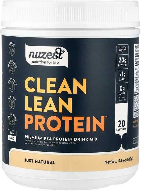Nuzest Clean Lean Protein™ Just Natural 17.6 oz 500 g, 498 g - 쿠팡