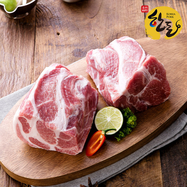 문경쑥돈 냉장 수육용 목살, 4개, 500g