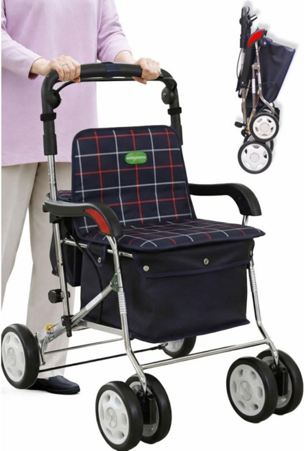 노인보행기 어르신유모차 접이식 보행보조기 실버카