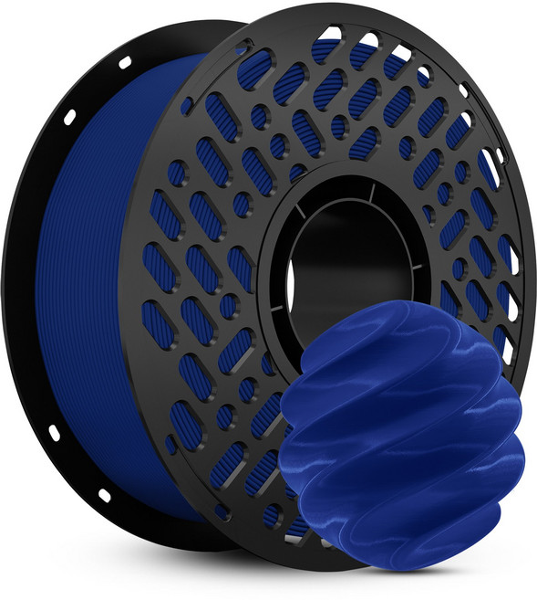 CaiLab 고강도 고탄성 PLA+ 3D 프린터 필라멘트 1.75mm 노즐 막힘 없는 선경 안정성 1kg | 뱀부랩 3D 프린터(P1S P2S A1 H2D등) 호환, 파란색
