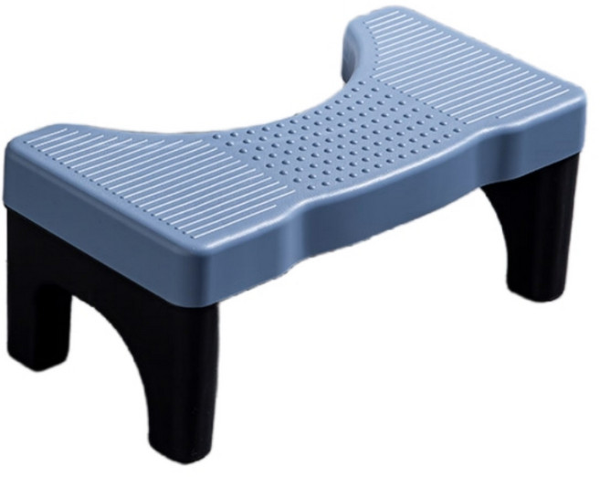 모모원 미끄럼 방지 변기 발받침대 쾌변 변기 발판 다용도 발받침 변기디딤대 발 받침대, 블루+블랙, 1개