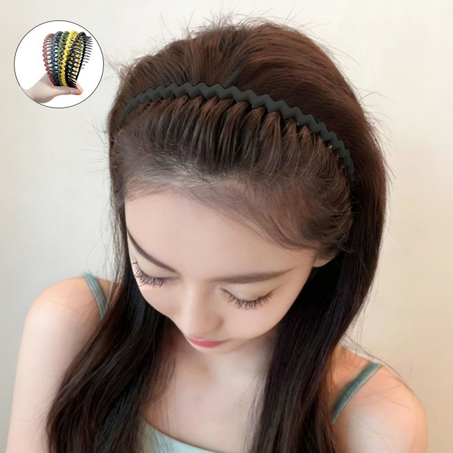 LXU 빗살 웨이브 머리띠 5종 세트 세안 헤어밴드