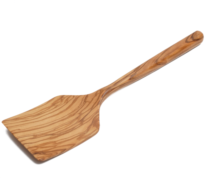 BOUMBI 올리브 나무 프리미엄 뒤집개 조리도구, 대 (31 x 8 x2cm), 1개