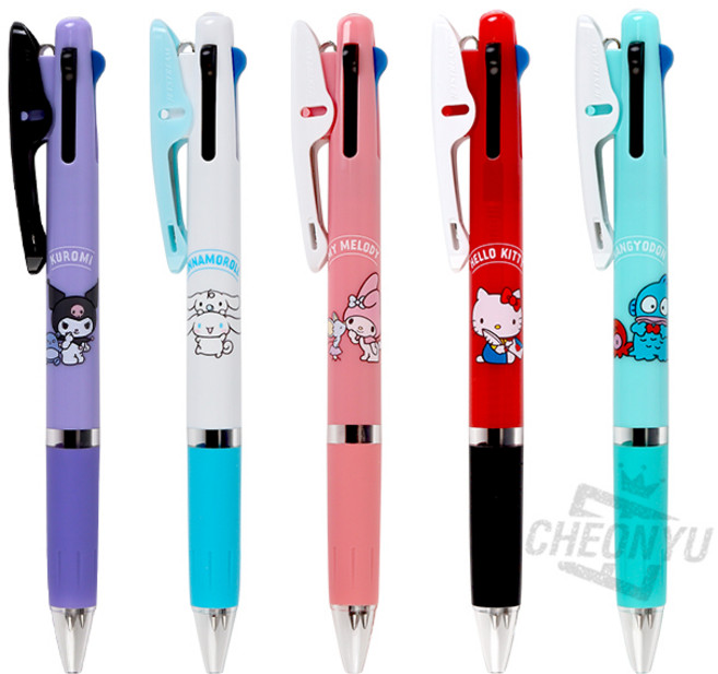 제트스트림 산리오 3색 볼펜 0.5mm, 쿠로미, 1개