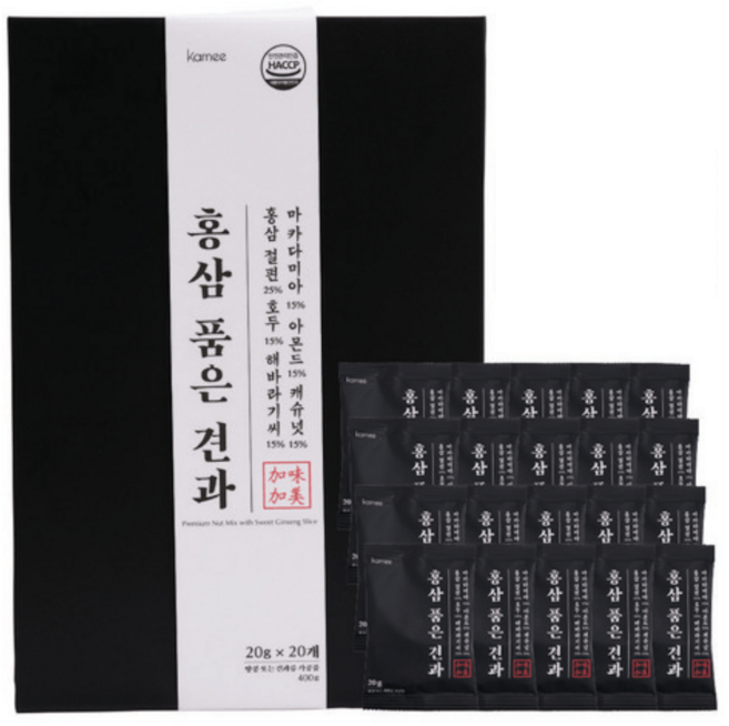 카미 홍삼 품은 견과 선물세트, 400g, 1박스