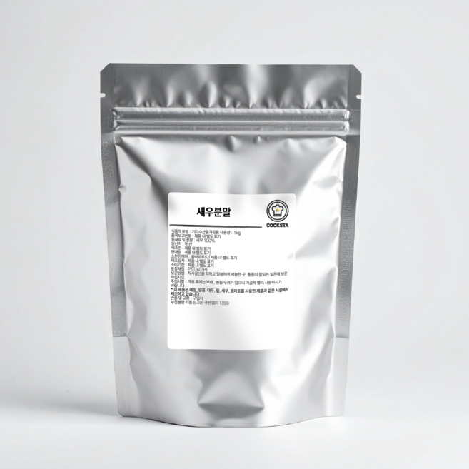 [쿡스타] 새우분말 - 감칠맛 UP! 비린 맛 없이 깊은 해물 풍미!, 1개, 1kg